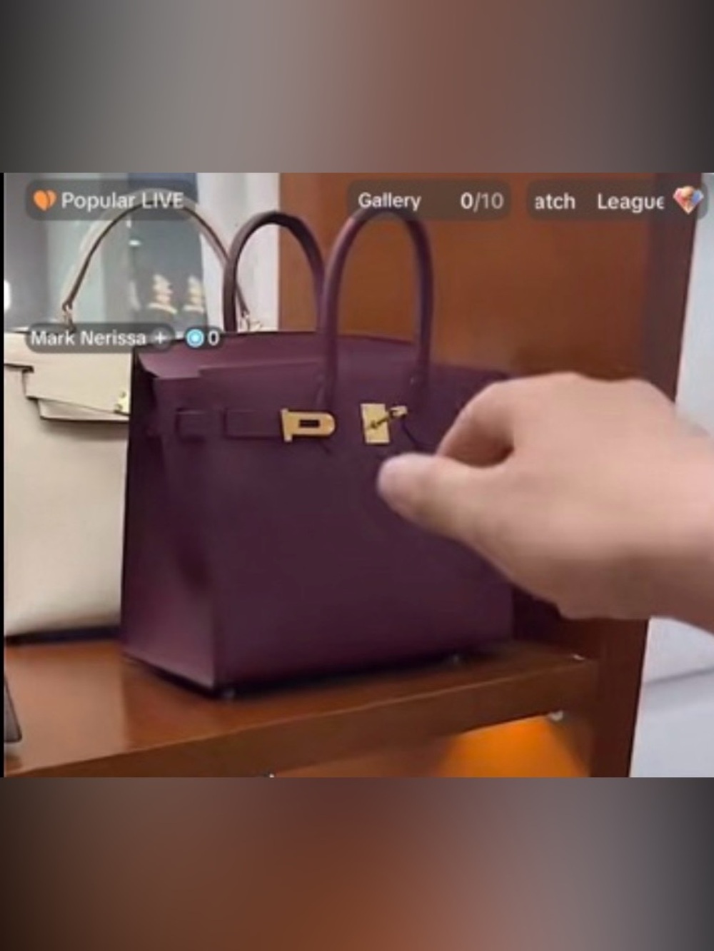 H Birkin Sellier 25 Cassis Veau Madame GHW burgundy epsom classic mature - Picture 5 of 5